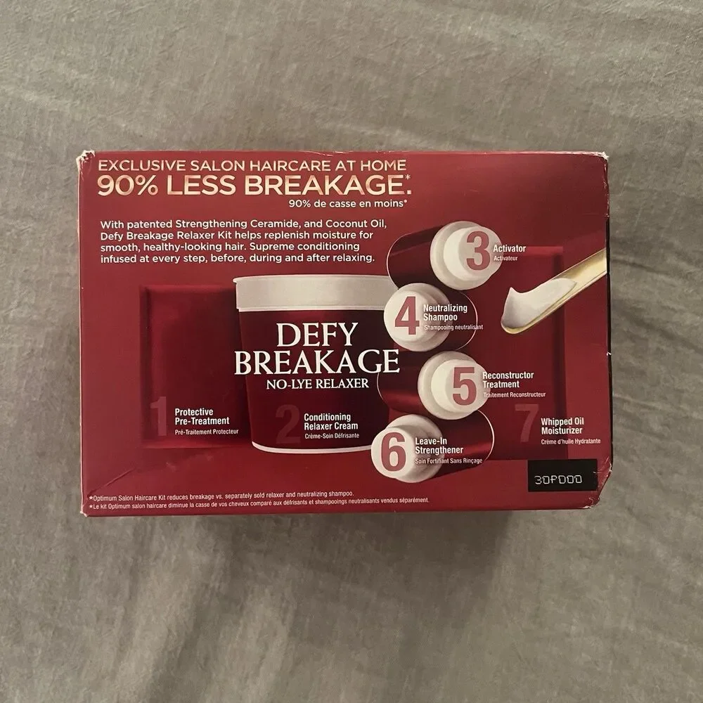 SoftSheen Carson Optimum Salon Defy Breakage No-Lye Relaxer Regular Hair Kit